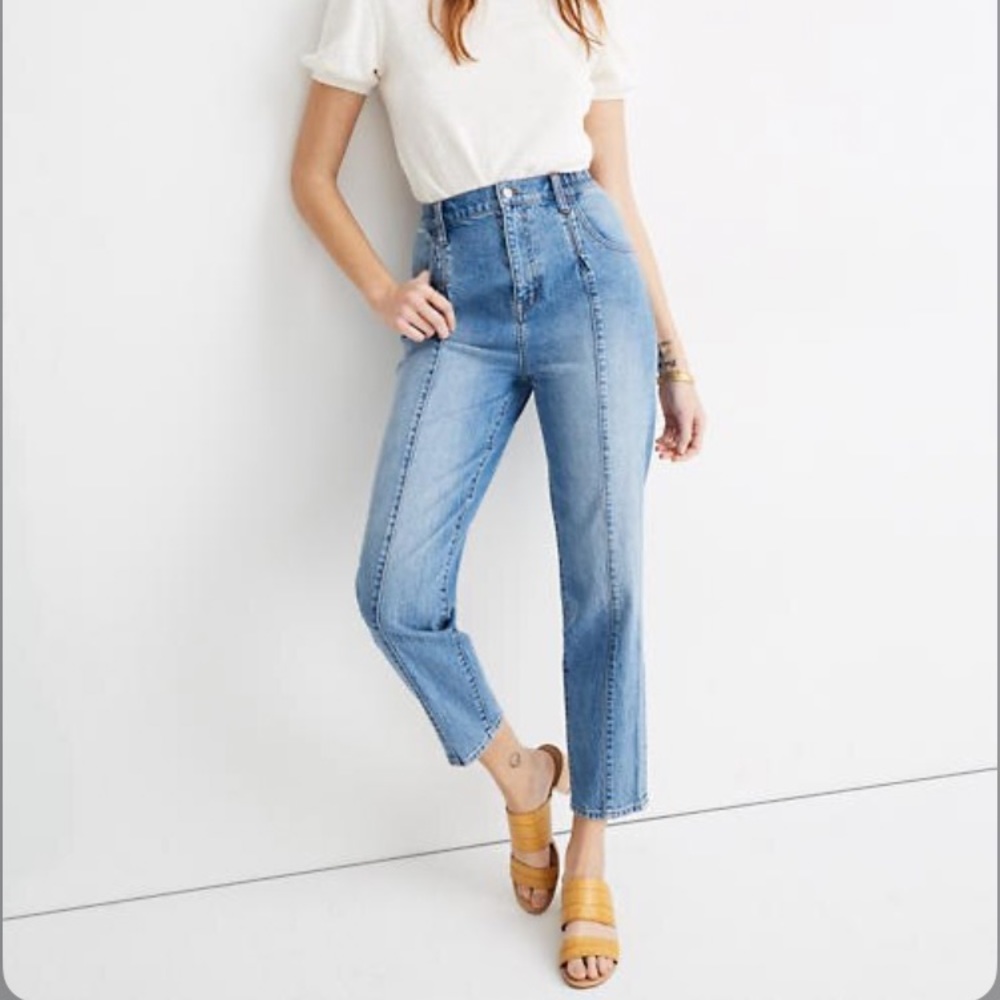 NWT Madewell Tapered Jeans Plum Cove